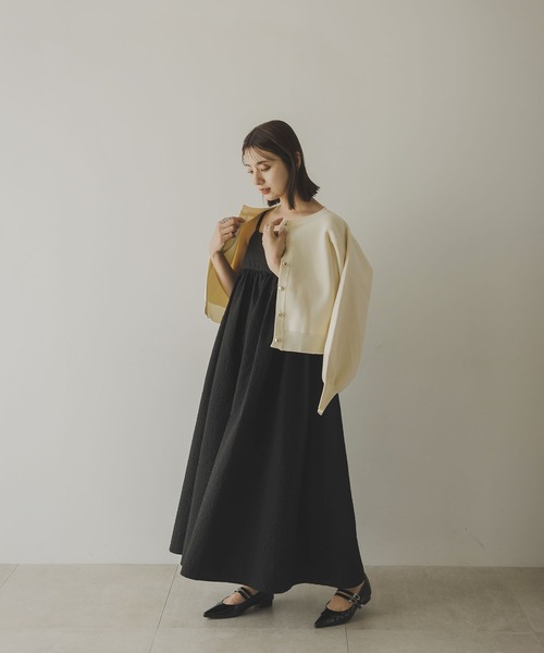 rectangle（レクタングル） ワンピース ジャガードペプラムキャミ