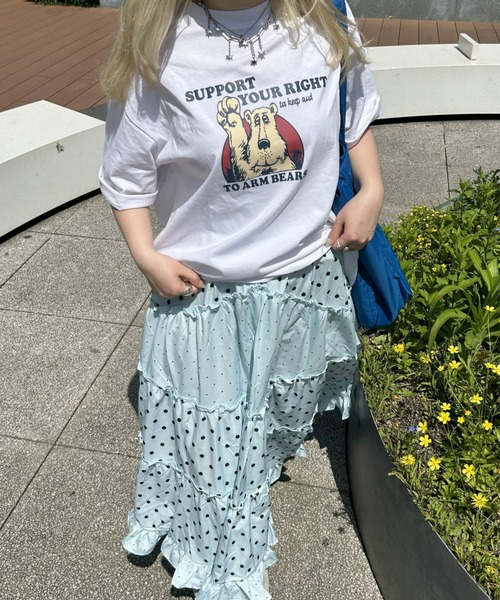 LACーVERT tシャツ 「累計販売枚数2万枚突破」ベアプリントTシャツ
