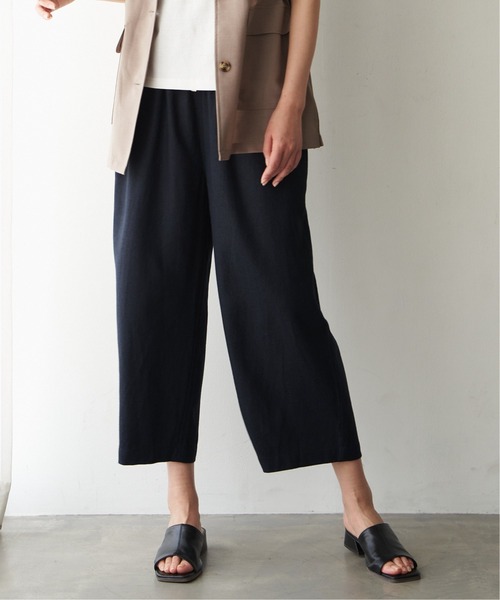 『Cider』ベルト付きプリーツワイドレッグパンツ BELTED PLEATED WIDE-LEG TROUSERS ベルト付きプリーツワイド