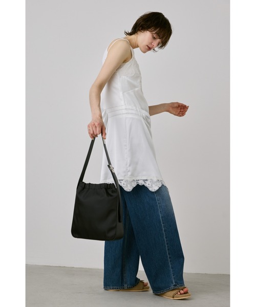 un/neu ブラック un/neu ショルダーバッグ バッグ コンビワンハンドルトート