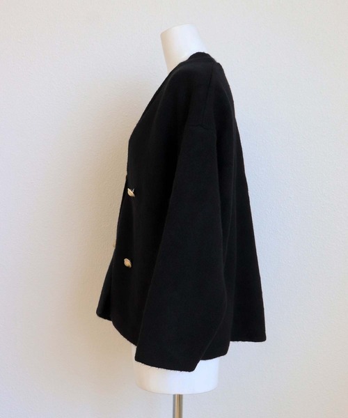 OSYAREVO（オシャレボ） カーディガン ダブルボタン ニット