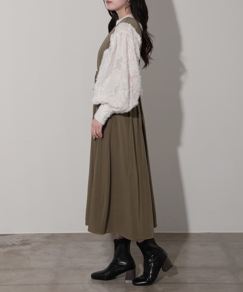 スカート リボン付フロントタックジャンパースカート : ZOZOTOWN Yahoo