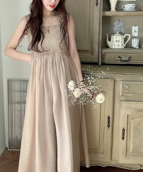 クロシェカップインワンピース クロシェキャミワンピース｜WOMEN｜250HAF73-255F｜AZUL BY