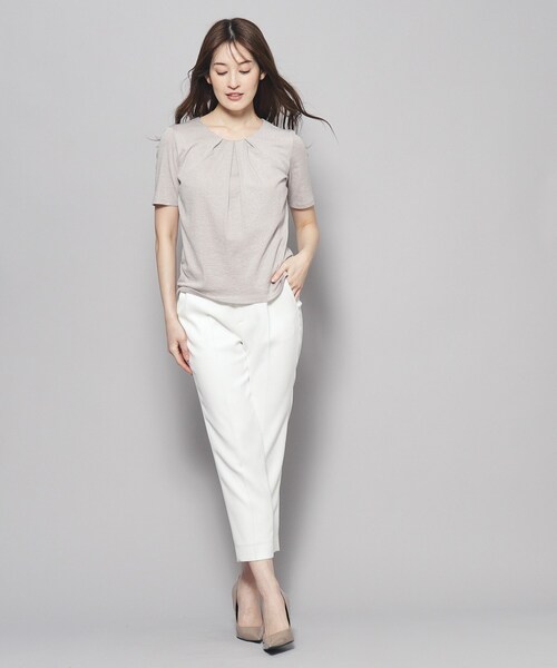 COUP DE CHANCE tシャツ 「洗える／日本製／ラメ入り」上品