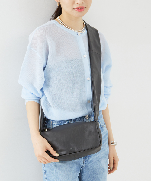 YArKA ヤーカ　ワンハンドルショルダーバッグ 本革 レザー ブラック YArKA ショルダーバッグ バッグ 「YArKA/ヤーカ」ワンハンドル