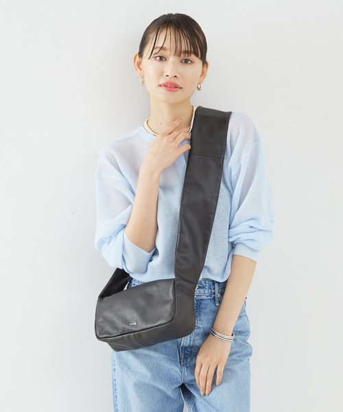 希少品✨JAL 日本航空　ワンショルダーバッグ　ブラック　本革　非売品 663901_00_inkblue-062_01.jpg