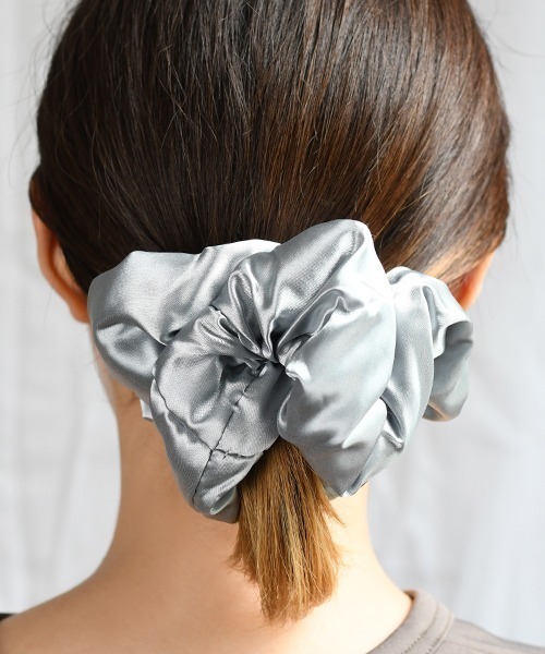 Fun & Daily（ファンアンドデイリー） シュシュ サテンパフビッグ