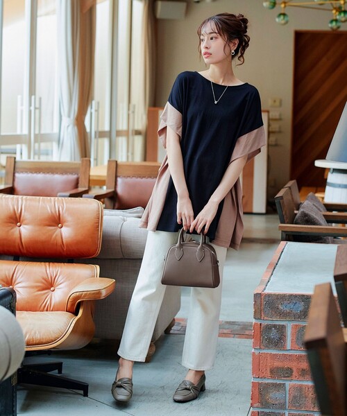 Tiaclasse ハンドバッグ 「本革」2WAYステッチハンドバッグ : ZOZOTOWN