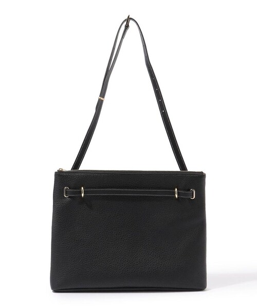 TOMORROWLAND ナイロン レザー ショルダーバッグ A4可　f399 TOMORROWLAND（トゥモローランド） ショルダーバッグ 「別注」A