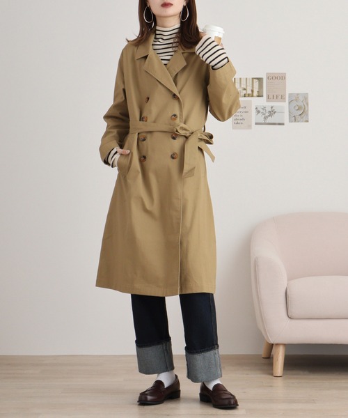 ◆IT MICHAA ダブルボタントレンチコート ◇IT MICHAA ダブルボタントレンチコート アウター
