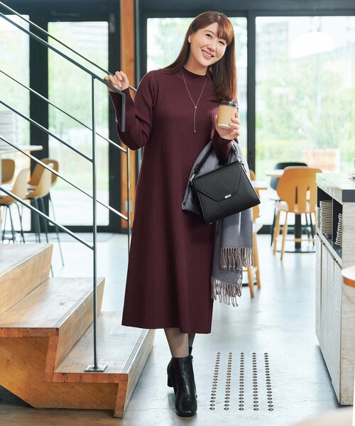 Tiaclasse ワンピース リブ切替ニットワンピース : ZOZOTOWN Yahoo!店