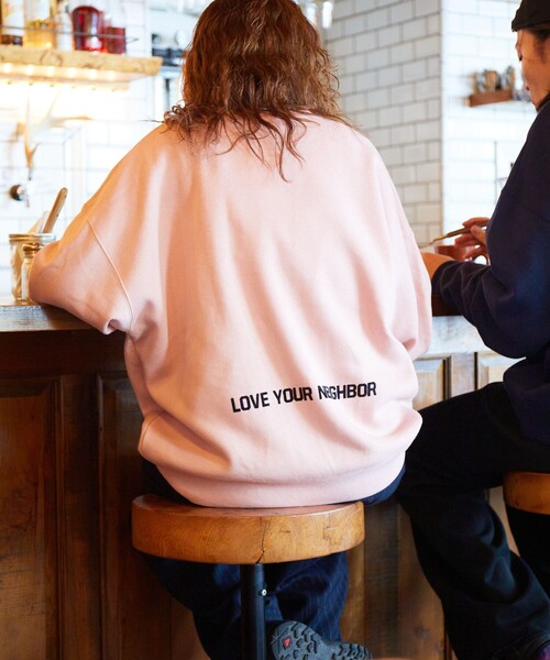 トレーナー スウェット 限定展開 YOU KNOW WHAT×FREAK'S STORE 別注 ビッグシルエット フロッキープリント クルーネックスウ | FREAK'S STORE | 15
