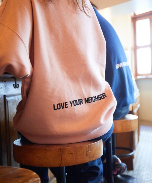 トレーナー スウェット 限定展開 YOU KNOW WHAT×FREAK'S STORE 別注 ビッグシルエット フロッキープリント クルーネックスウ | FREAK'S STORE | 18