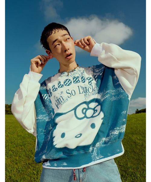 tシャツ 「HELLO KITTY x little sunny bite」 sweat top レディース メンズ
