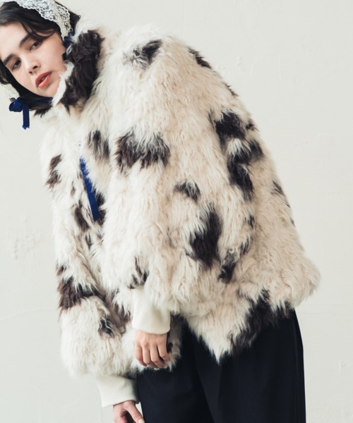 ORIENT MILLINERY ブルゾン アウター VINTAGE LIKE COW FUR BLOUSON