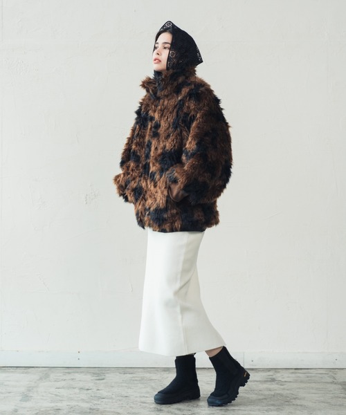 ORIENT MILLINERY ブルゾン アウター VINTAGE LIKE COW FUR BLOUSON 