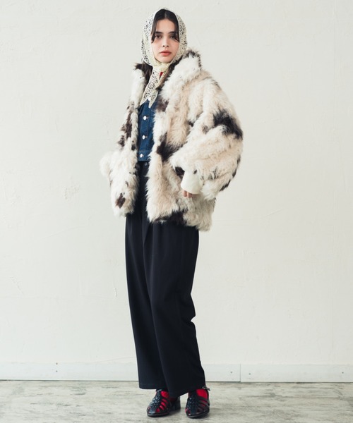 ORIENT MILLINERY ブルゾン アウター VINTAGE LIKE COW FUR BLOUSON
