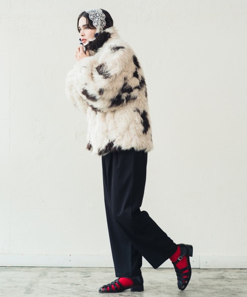 ORIENT MILLINERY ブルゾン アウター VINTAGE LIKE COW FUR BLOUSON 
