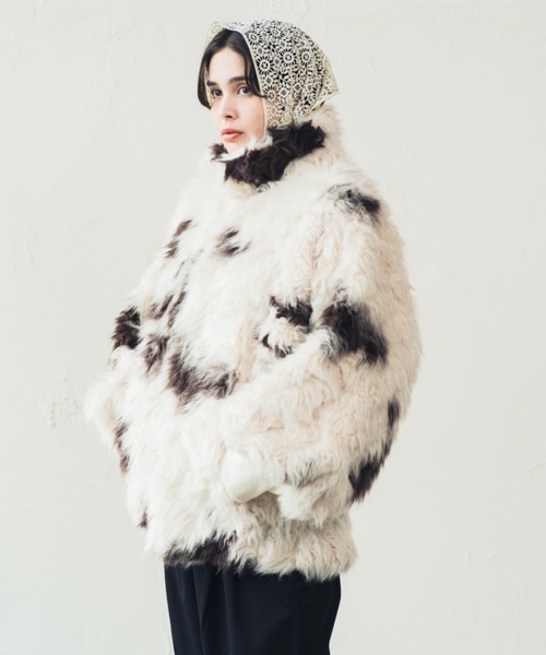 ORIENT MILLINERY ブルゾン アウター VINTAGE LIKE COW FUR BLOUSON