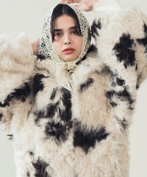 ORIENT MILLINERY ブルゾン アウター VINTAGE LIKE COW FUR BLOUSON