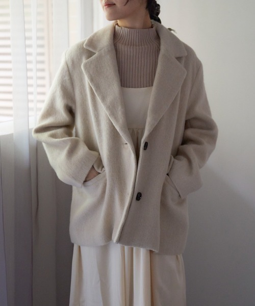 TRIANGLE PALETTE ジャケット テーラードジャケット シャギー