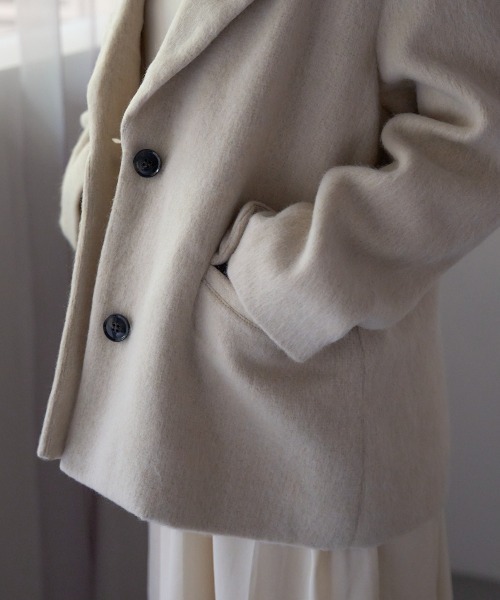 TRIANGLE PALETTE ジャケット テーラードジャケット シャギー