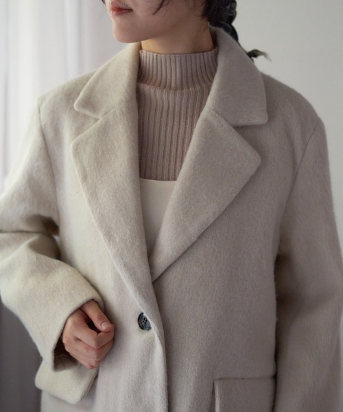 TRIANGLE PALETTE ジャケット テーラードジャケット シャギー