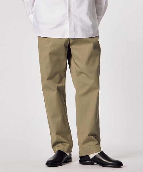 チノパン 「LANVIN en Bleu ESSENTIAL」MONDOVI / ワイドテーパード チノパンツ メンズ レディース