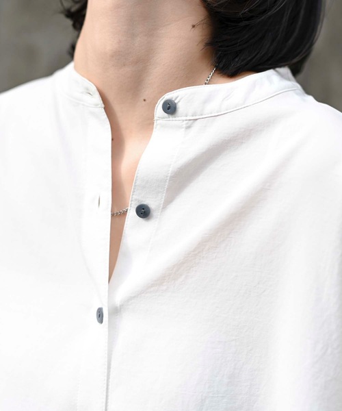 ＆HALF ブラウス シャツ ビンテージサテン半袖ブラウス レディース