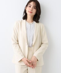 INDIVI（インディヴィ） スーツ 「洗える／UVケア／スーツ」ストレッチ