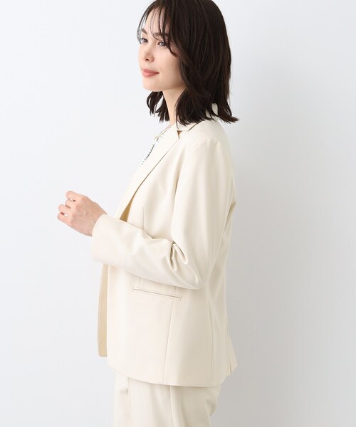 INDIVI（インディヴィ） スーツ 「洗える／UVケア／スーツ」ストレッチ