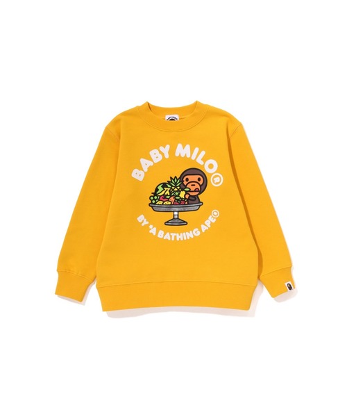 A BATHING APE スウェット BABY MILO FRUIT CREWNECK キッズ 