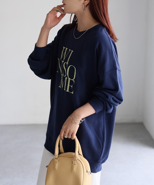 Riberry（リベリー） トレーナー スウェット WINSOME刺繍レタリング