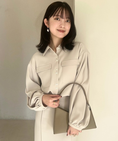 ブラウス シャツ LAYERED SHIRT CAMISOLE / レイヤードシャツキャミソール レディース UN3D. ブラウス シャツ LAYERED SHIRT CAMISOLE / レイヤード