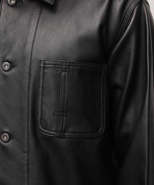 革ジャン ライダース Schott/ショット/LAMB LEATHER COVERALL JACKET/ラムレザー カバーオール ジャケットの画像