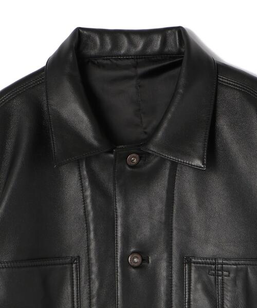 革ジャン ライダース Schott/ショット/LAMB LEATHER COVERALL JACKET/ラムレザー カバーオール ジャケットの画像