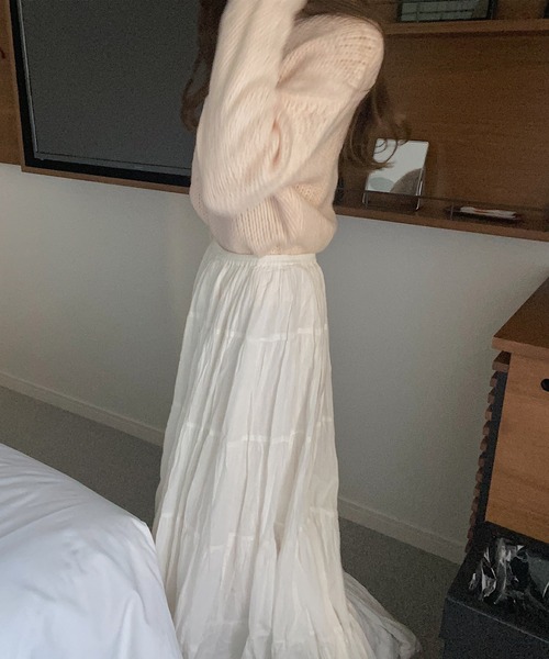 「LAUIR」 長袖ニット FREE ブラック レディース_画像2