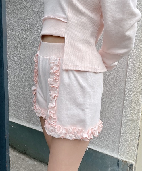 トレーナー スウェット レースアップスウェットトップス「セットアップ対応」 レディース lilLilly トレーナー スウェット レースアップスウェット