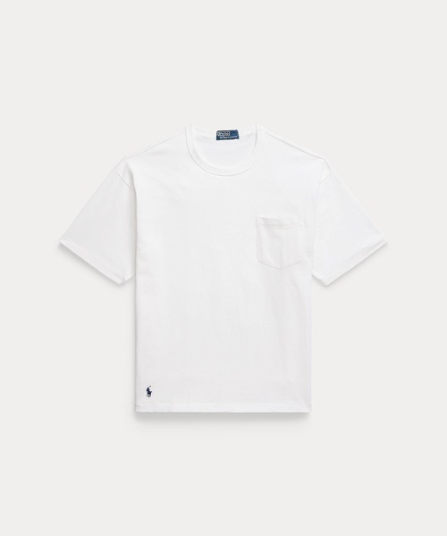 ポロバイラルフローレン ビッグフィット ヘビーウェイト ジャージーTシャツ 白 POLO RALPH LAUREN（ポロ・ラルフローレン） ラルフローレン tシャツ