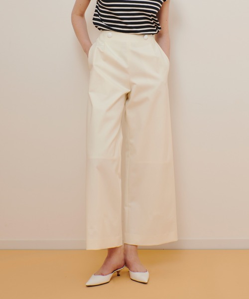 allureville（アルアバイル） パンツ ダブルクロスストレッチマリン