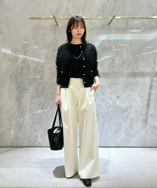 allureville（アルアバイル） パンツ ダブルクロスストレッチマリン