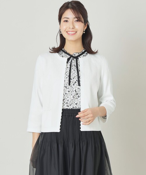 美品 大きいサイズ トゥービーシック レース パール カーディガン TO BE CHIC（トゥー ビー シック） カーディガン パールニット