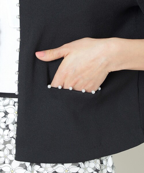 TO BE CHIC（トゥー ビー シック） カーディガン パールニット