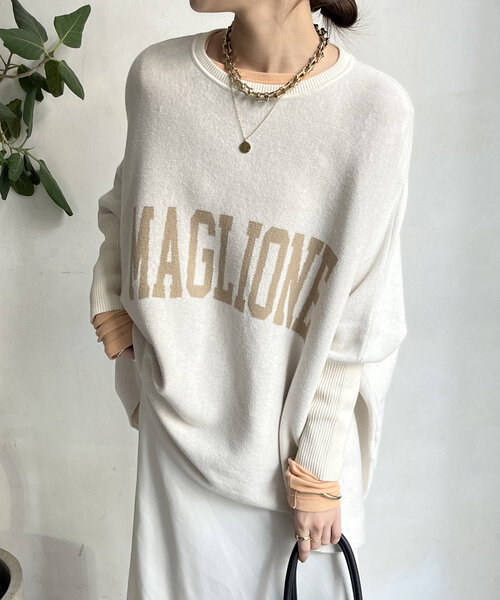 DouDouニット DouDou ニット セーター 前後2WAYラメニットタンク レディース