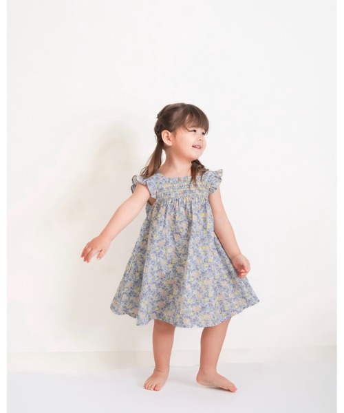 Little cotton clothesワンピース　130cm esmedresspatchworkprint_2.jpg?