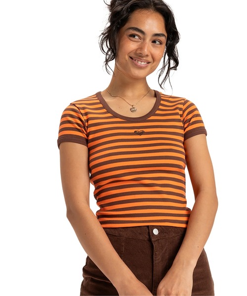 ROXY（ロキシー） tシャツ THROWBACK BABY T /ロキシークロップド丈T