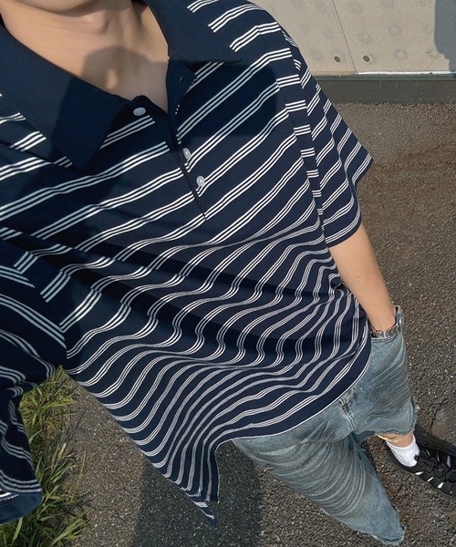 ASCLO（エジュクロ） ヘンリーネック tシャツ ASCLO／ラインレトロ