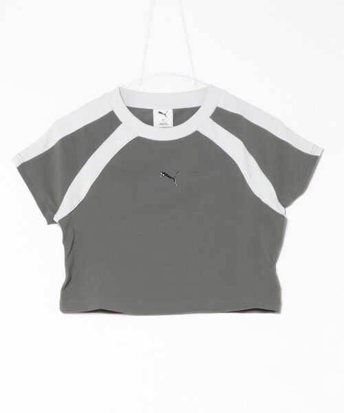 tシャツ PUMA ウェア プーマウェア W DARE TO SHORTSLEEVE TEE ショートスリーブ 633249 83MINERAL GR