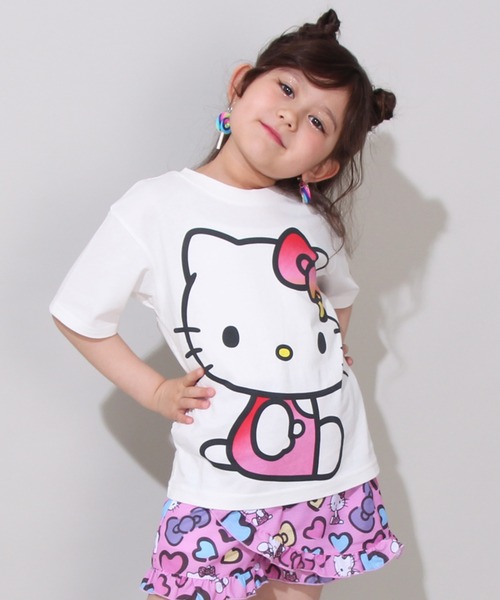 sanrio（サンリオ） tシャツ 「綿100％」 親子お揃い BIGフェイス T