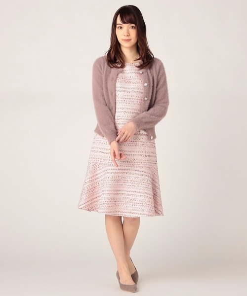 「LAISSE PASSE」 ニットカーディガン MEDIUM モカ レディース_画像6